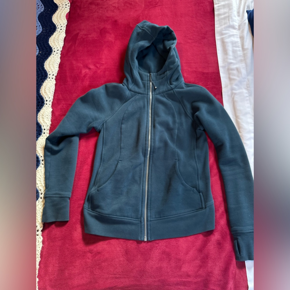 Lululemon Scuba Teal Zip-Up Hoodie 8